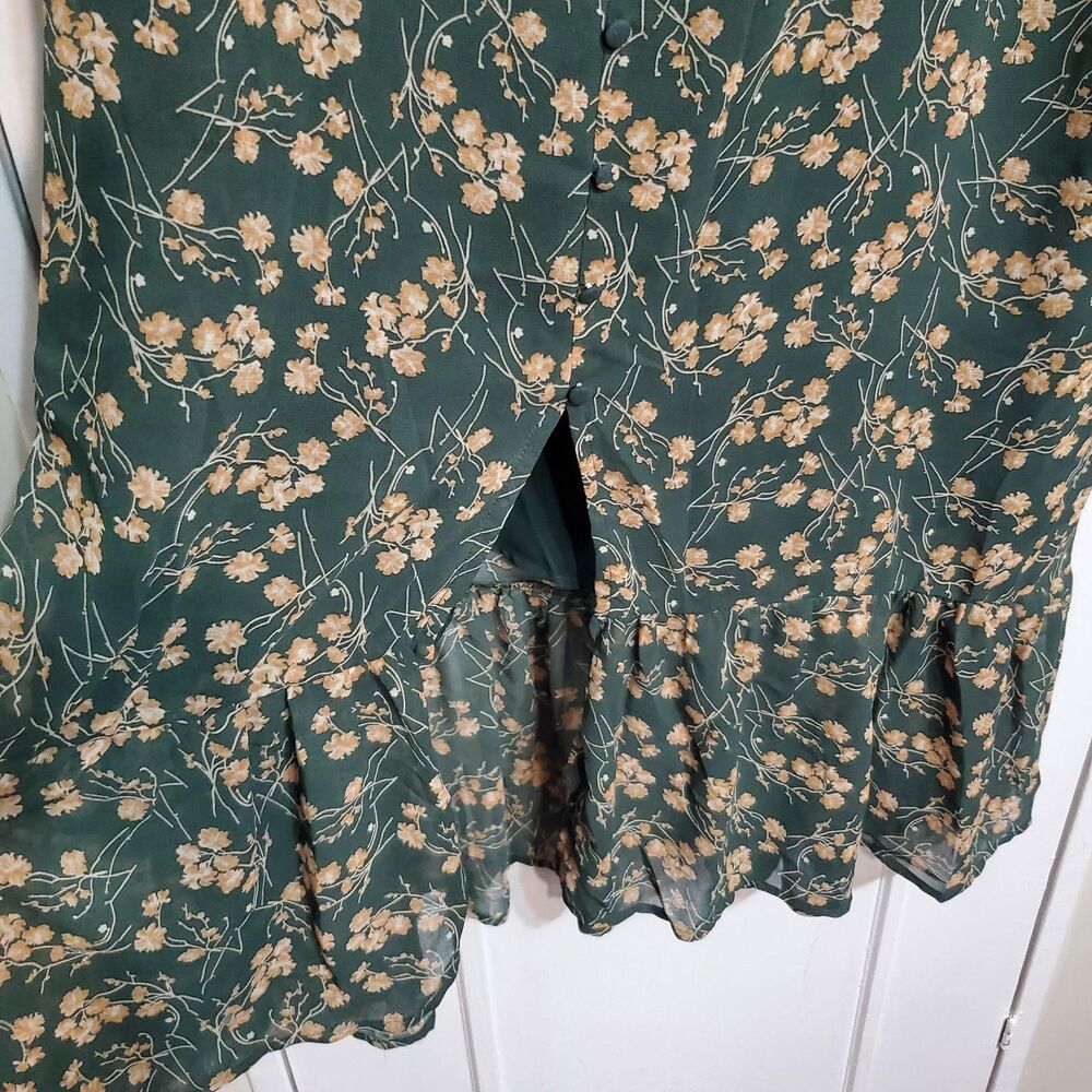 ChicoSoul Floral Maxi Dress With a Square Neckline Long Sleeves Sz 2X SKU#A-133 - Picture 6 of 16